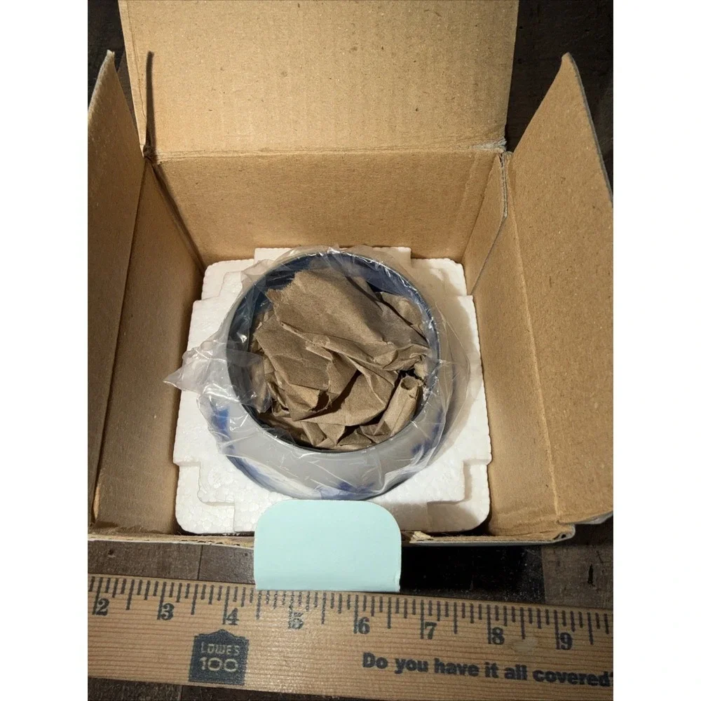 PartyLite P8676U Snowflake Tealight Votive Candle Holder Frosted Blue White - Picture 13 of 13